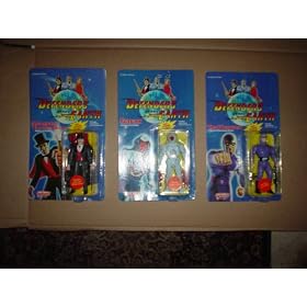 Defenders of the Earth: Complete Set of Six 5.5-inch Figures: Lothar, Flash Gordon, Ming, The Phantom, Garax, Mandrake the Magician