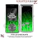 Fire Green WraptorSkinz Skin for LG Chocolate vx8500 phones by TuneTattoozTM
