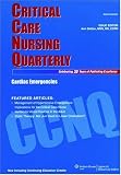 Magazines : Critical Care Nursing Quarterly