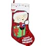 Family Guy Stewie Happy Freakin' Holidays 19" Printed Applique Christmas Stocking