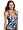 La Blanca Women's Ikat Escape Halter Cup Tankini, Midnight, 4