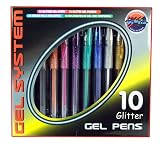 Review Grafix  / 10 Colour Glitter Gel Pens in Carry Box
