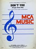Dont You (Forget About Me) Sheet Music By Simple Minds