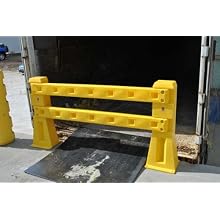 Dixie Poly PR-6L Polyethylene Guard Rail, 60" Length x 6" Width x 4" Depth