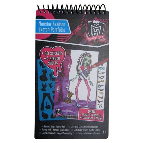Monster High Compact Monster Fashion Sketch Portfolio