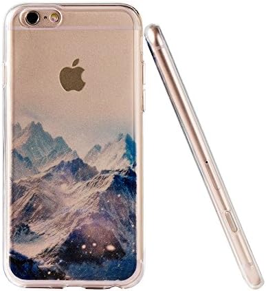 iPhone 6S Case, iPhone 6 Case Scenery, ZKDT Nature Series Shock Absorbent and Scratch-Resistant TPU Peripheral Bumper + Hard Back Case Cover for iPhone 6 4.7" (Snow Mountain)