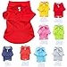 Cute Puppy Cat Dog Polo Shirt T-Shirt Solid Clothes Apparel for Small Pet (M: Length - 14