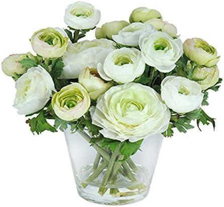 Jane Seymour Ranunculus 10 in. Silk Flower Arrangement by Jane Seymour