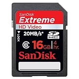 SanDisk Extreme HD Video - Flash memory card - 16 GB - Class 6 - 133x - SDH ....