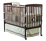 Dream On Me 2 in 1 Full Size Crib and Changing Table Combo, Espresso