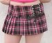 Apparel : Folter Fuchsia Plaid Mini skirt Pink Naughty Schoolgirl Skirt Medium - XL