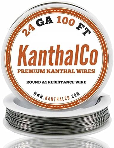 (TM) KanthalCo Genuine Kanthal 24 Gauge AWG A1 Wire 100ft Roll 0.51 mm , 2.04 Ohms/ft Resistance
