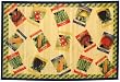 Laser Printed Split Bamboo Seed Packet 2' x 3' Veranda Rug