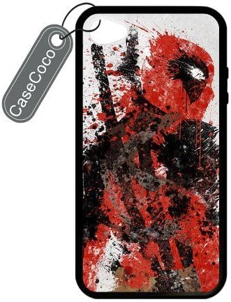 CASECOCO(TM) Deadpool Superheros Custom Case Cover Skin Shield for iPhone 4 4s Case Laser Technology