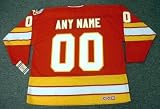 CALGARY FLAMES 1989 CCM Vintage Throwback Away NHL Hockey Jersey Customized with Any Name & Number(s)