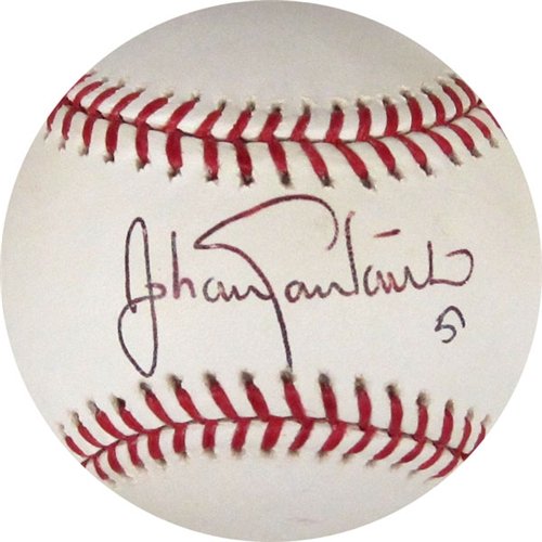 Johan Santana Autographed/Hand Signed New York Mets Baseball