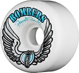 Powell-Peralta Bomber PF Skateboard Wheels (White, 60mm)
