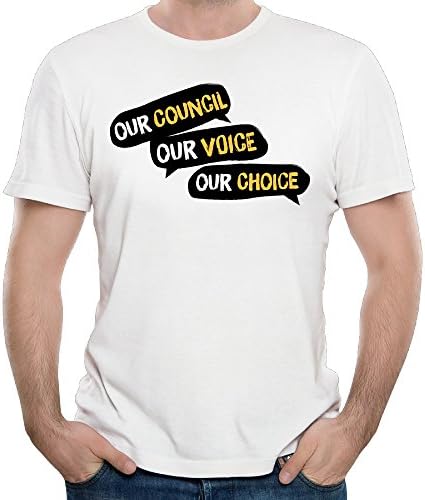 Our Council Voice Choice Men's Photo Shirt Round Neck