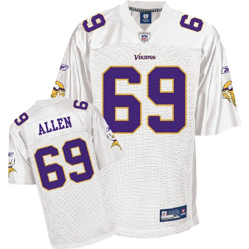 Reebok Minnesota Vikings Jared Allen Youth (8-20) Replica White Jersey Large