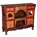 Hand Carved Oriental Curio Cabinet