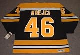 DAVID KREJCI Boston Bruins CCM Vintage Throwback NHL Hockey Jersey