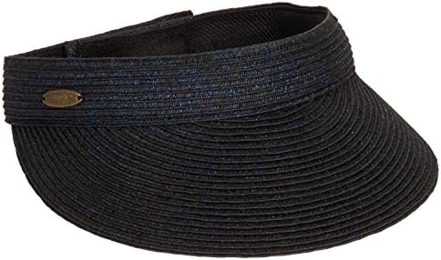Cappelli StraWorld Paper Braid Visor Hat w/ Metallic Sparkles