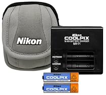 Nikon MH-71 Battery Quick Charger Kit for Coolpix L1, 2200, 3200, 4100, 4600, 5600, 7600 Digital Cameras