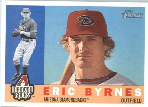 2009 Topps Heritage Baseball Card #566 Eric Byrnes Arizona Diamondbacks Mint Condition - Shipped In Protective Screwdown Display Case!