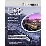 Inkpress HL851150 Heavy Luster 300 GSM 12 Mil 94% Bright 1 Sided 8.5x11in 5 ....