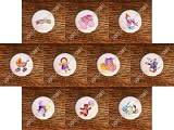 SET (10) Baby Girl Stuff Nursery Drawer Pulls Knobs