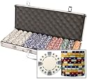 Set of 650 Premium 11.5 gram Diamond Suited Poker Chips w/Aluminum Case