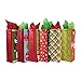 Wine Bottle Bags with Tissue Paper (6 Bottle Bags + Tissue, Holiday Cheer)