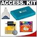 Transcend 4GB 133x CompactFlash (CF) Memory Card with USB 2.0 Card Reader + Universal Memory Card Case + 5-Piece Cleaning Kit