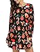 Meaneor Women Long Sleeves Santa Christmas Xmas Gifts Print Flared Swing Dress