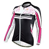 Santic Cycling Fleece Thermal Long Jersey Winter Jacket Women TOP