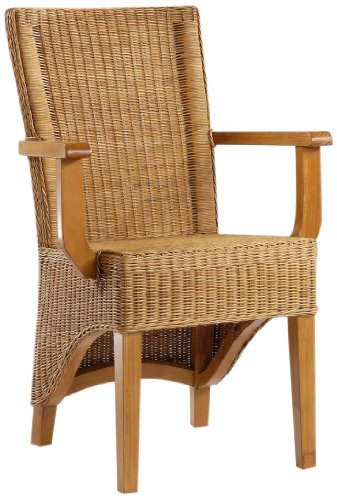 Hansen Rattan 3648/F610 Peddigrohr-Armlehnstuhl honig / gebeizt, ohne Polster / B 62 T 61  Preisvergleich