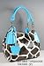 Women Handbag Purse Giraffe Print Fashion New Design Hobo Tote Bag Blue