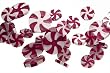 8' Peppermint Twist Swirly Red and White Candy Christmas Garland