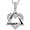 Diamond (.15 ctw) Heart Star of David Pendant in White Gold with 16in. chain