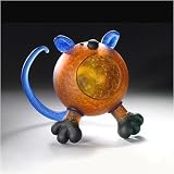 Eigenschaften Glasstudio Borowski  / Tom Katze bernstein - Schale - Studio Line - Borowski Skulptur