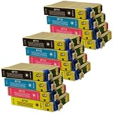 Epson Stylus BX610FW compatible printer ink cartridges - 12 pack (3 Black, 3 Cyan, 3 Magenta, 3 Yellow). Maximum yield 0711-4 (0715 Multipack) compatibles, latest chips.