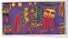 Checkbook Cover Made with Laurel Burch Purple Cat Fabric