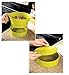 Kitchen Strainer Set Plastic Green 3 Pc Colander Storage Bowl with Handle