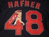 TRAVIS HAFNER SIGNED AUTOGRAPHED JERSEY CLEVELAND INDIANS COA + PROOF PHOTO