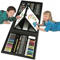 175 piece Double-Sided Trifold Easel Art Set