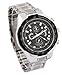 Men's Stainless Steel Black Dial Japanese Quartz Movement Watch