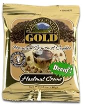 Black Mountian Gold Premium Gourmet Coffee Hazelnut Creme Decaf 1.4-Ounce Ground Convenience Pack, 1.4-Ounce Bags (Pack of 30)