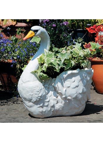 Childrens Toyshop  Outdoor Living : Swan Planter - Garden Sculpture / Ornament