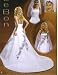 Lebon Bridal Couture White/Black Size 14 w/ Matching Veil Formal Bridal Gown Wedding Dress
