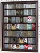 56 Military/Sports Zippo Lighter Display Case Rack Holder Cabinet-Mahogany (LC04-MA)